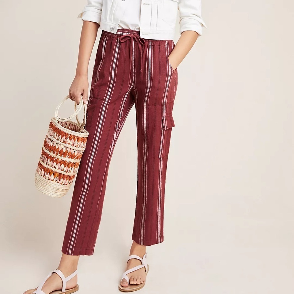 Sanctuary by Anthropologie Discoverer Linen Cargo Pants